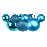 Set de 3 Esferas Navideñas color Azul en Forma de Mickey Mouse