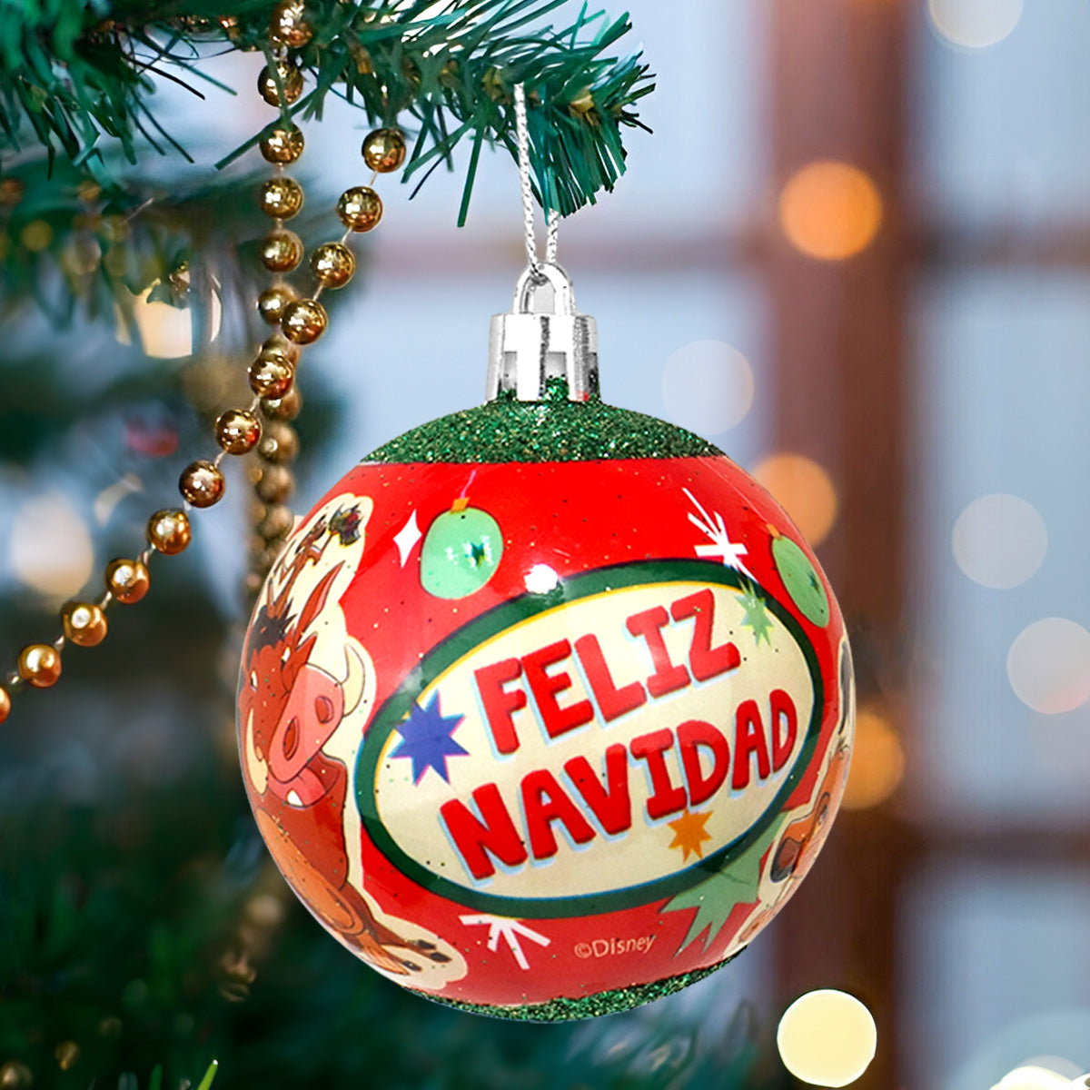 Esferas Navideñas con Diseño de El Rey León