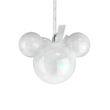 Esfera Navideña Brillante en Forma de Mickey Mouse color Blanco