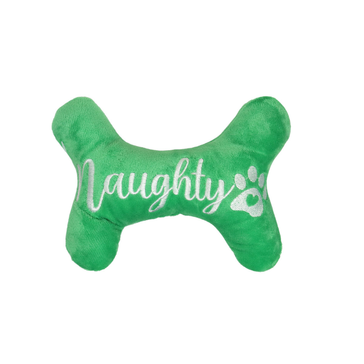 Hueso de Peluche color Verde para Mascotas