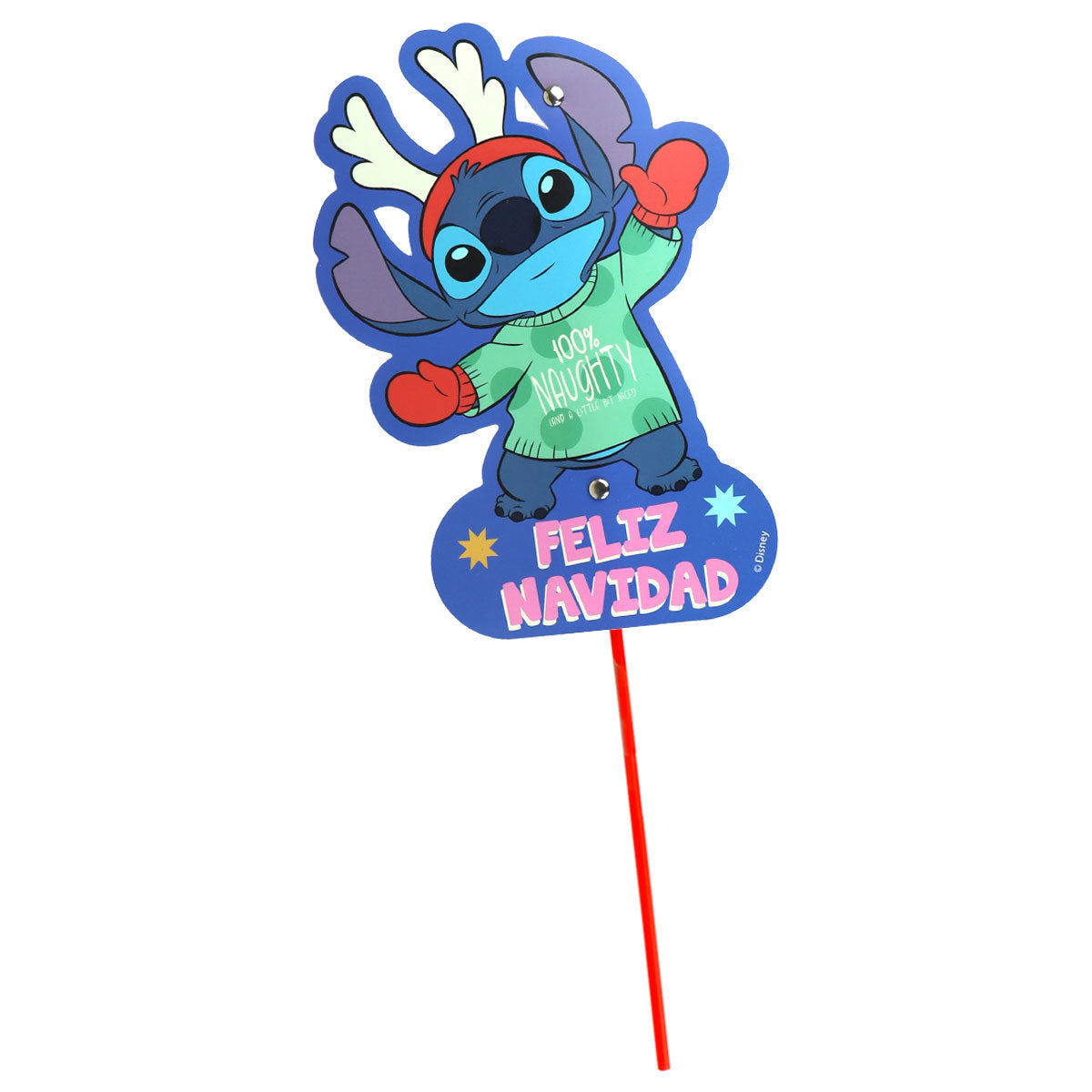 Estaca Navideña Decorativa de Stitch Disney