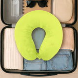 Almohada de Viaje Ergonómica, Color Lima