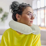 Almohada de Viaje Ergonómica, Color Verde Menta