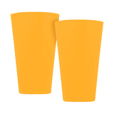 Set de 2 Vasos de Plástico, Color Naranja