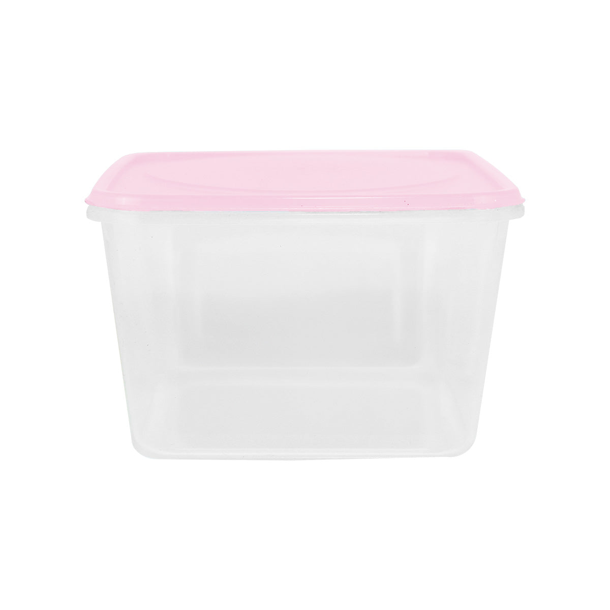 Contenedor Rectangular de Plástico color Rosa para Alimentos, 800ml