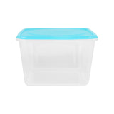 Contenedor Rectangular de Plástico color Azul para Alimentos, 800ml