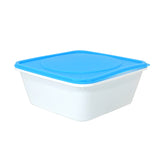 Contenedor Rectangular de Plástico color Azul para Alimentos, 800ml