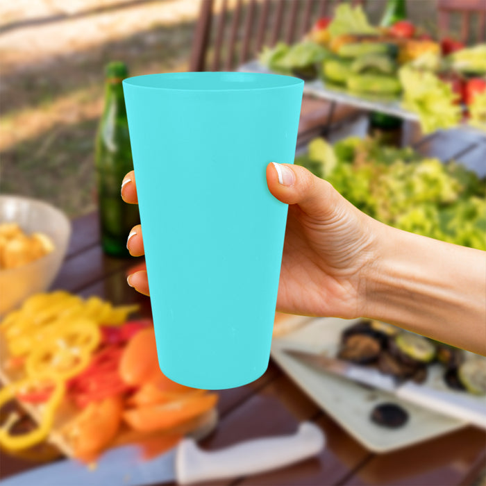 Vaso de Plástico, Color Aqua, 850 ml