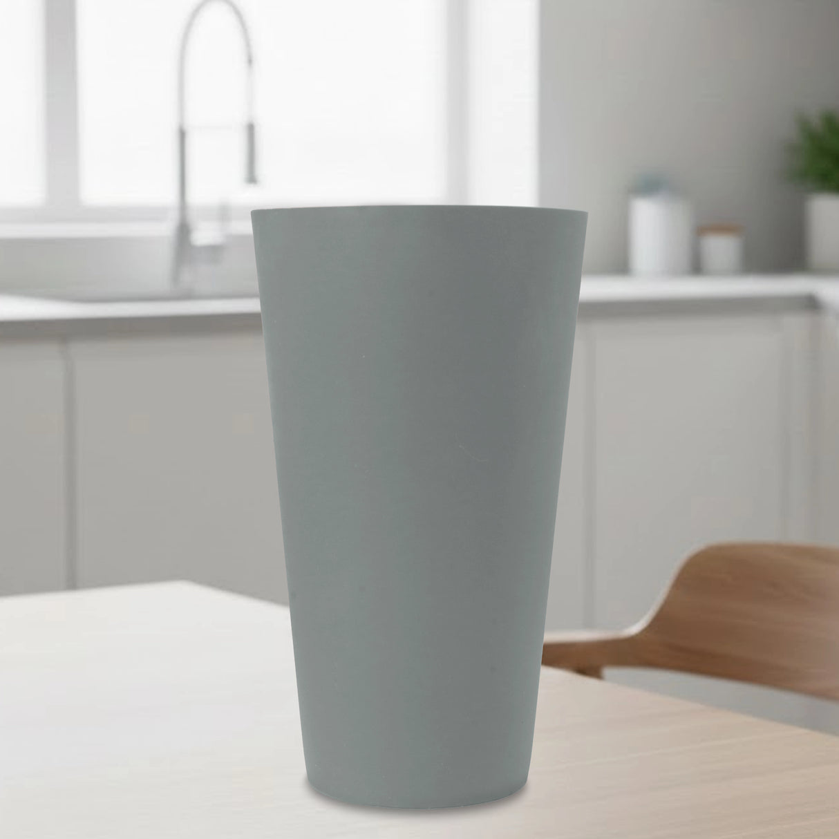 Vaso de Plástico, Color Gris, 850 ml