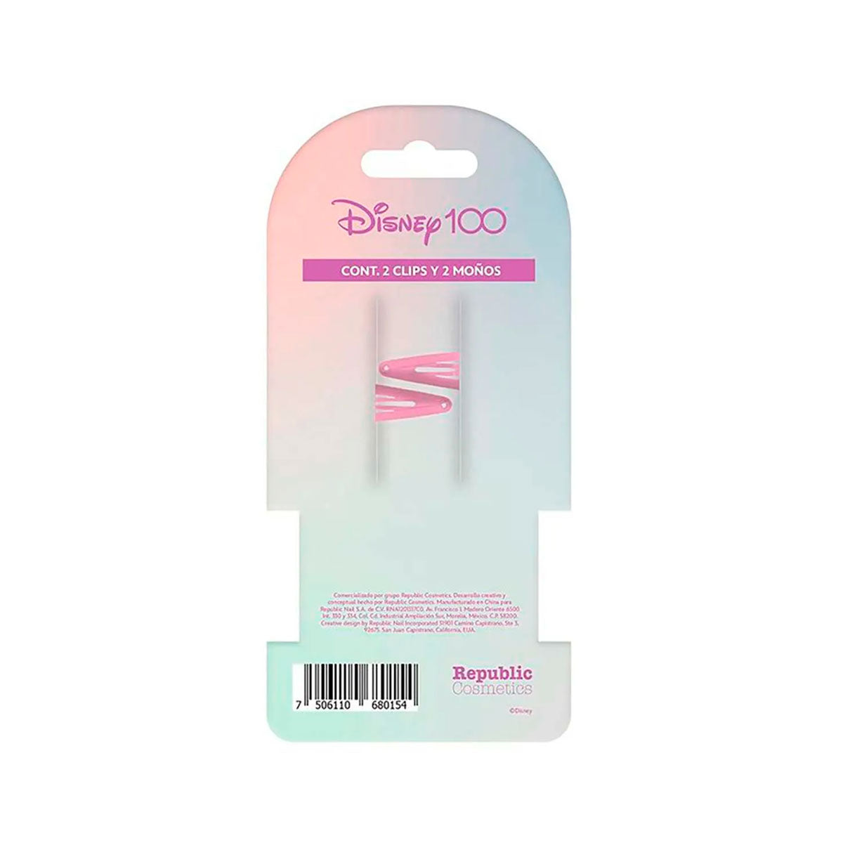 Set de 2 Clips y 2 Moños para el Cabello "Minnie Mouse", Edición Disney 100