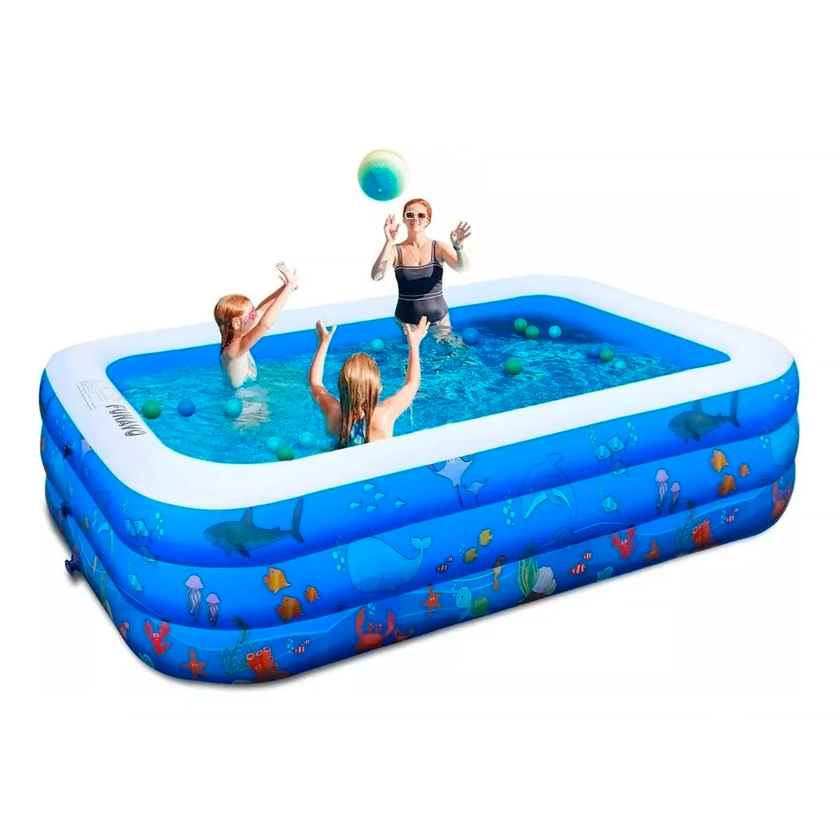 Piscina Inflable Familiar, color Azul, Funavo