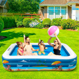 Piscina Inflable Familiar con Diseño de Playa, Funavo