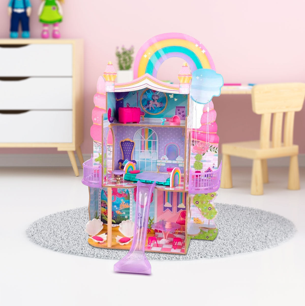 Casita de muñecas kidkraft on sale