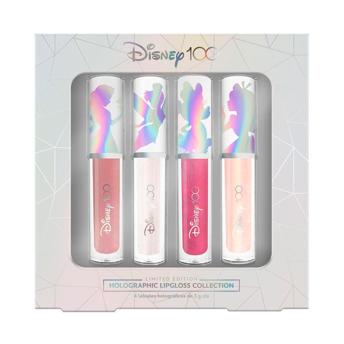 Set de 4 Labiales Gloss Colección Mágica de Disney, Edición Disney 100