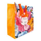 Bolsa Multiusos de Plástico con Diseño Floral color Naranja