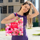 Bolsa Multiusos de Plástico con Diseño Floral color Rojo
