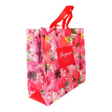 Bolsa Multiusos de Plástico con Diseño Floral color Rosa