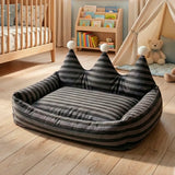 Cama para Mascota en Forma de Corona, Rayas