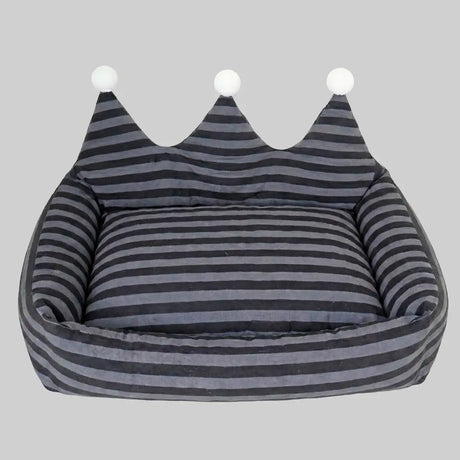 Cama para Mascota en Forma de Corona, Rayas