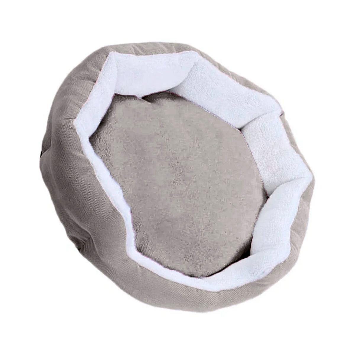 Cama Forma Heptágono para Mascota, Color Gris