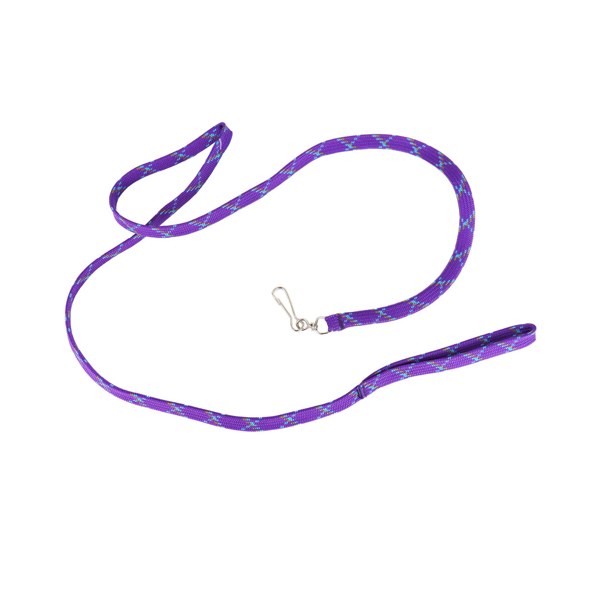 Correa para Mascota Doble Tejido, Color Morado y Azul