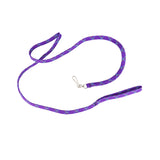 Correa para Mascota Doble Tejido, Color Morado y Azul