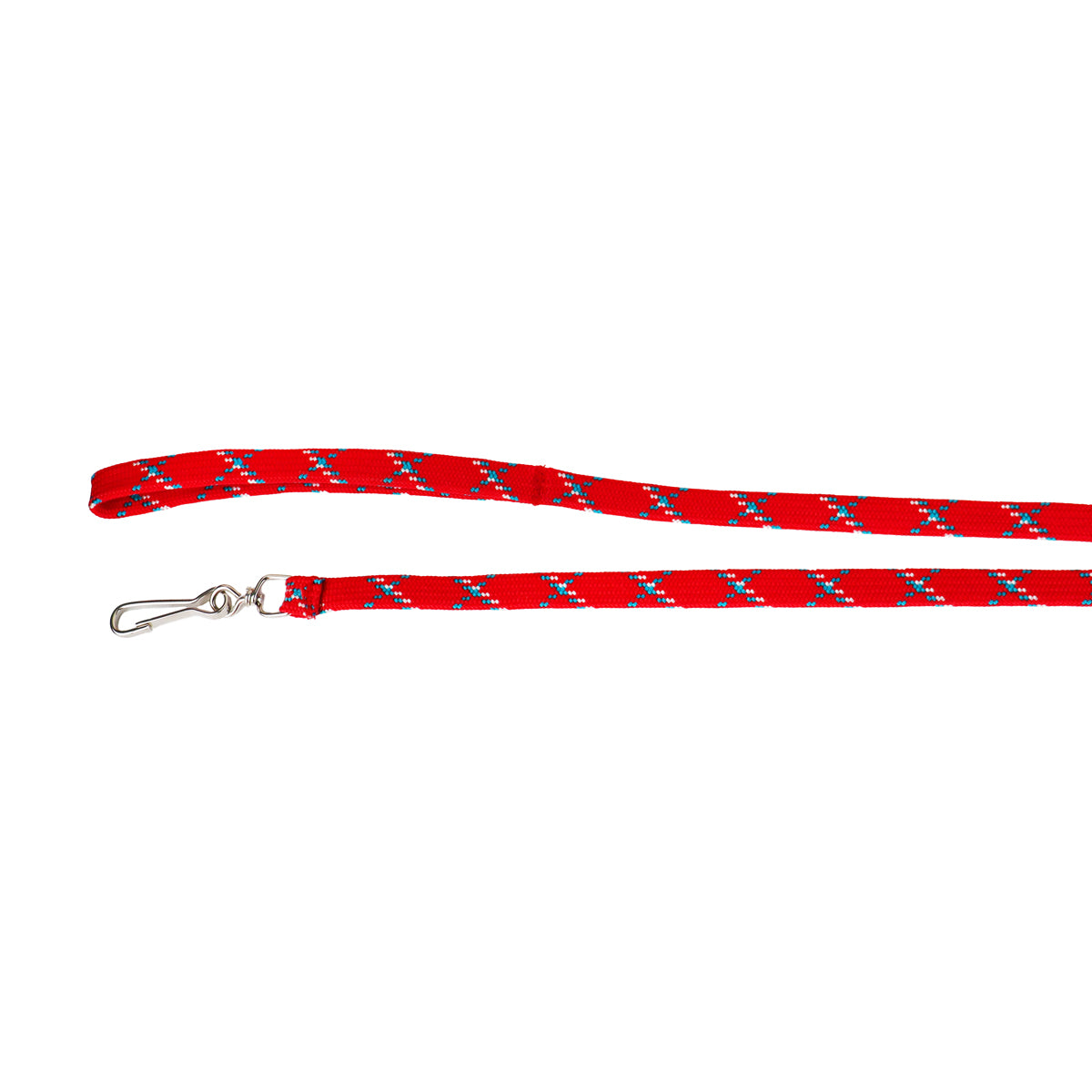 Correa para Mascota Doble Tejido, Color Rojo con Blanco