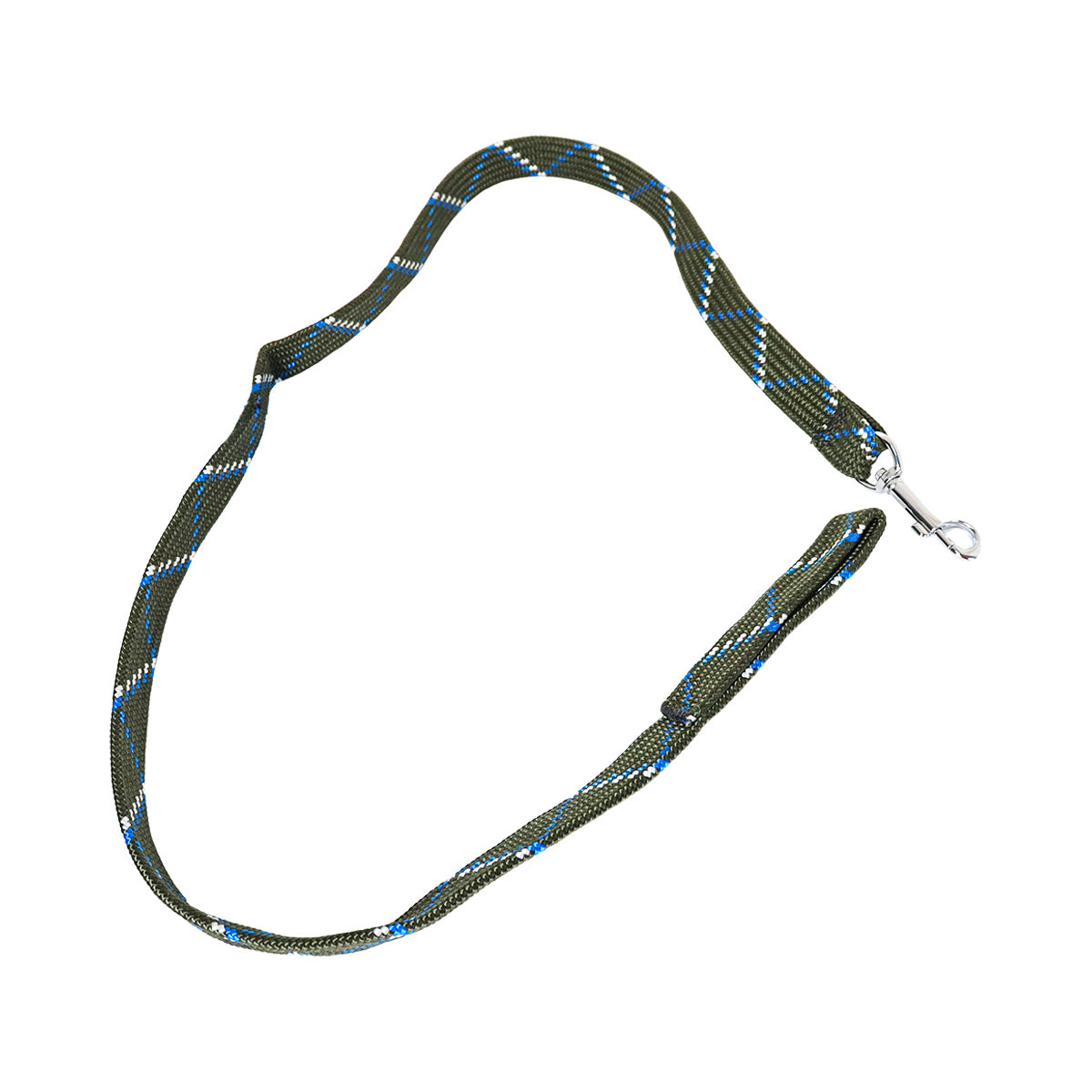 Correa Doble Tejido para Mascota, Color Gris Oxford