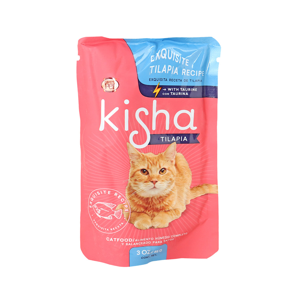 Kisha, Alimento Húmedo para Gatos Tilapia 85 Gr.