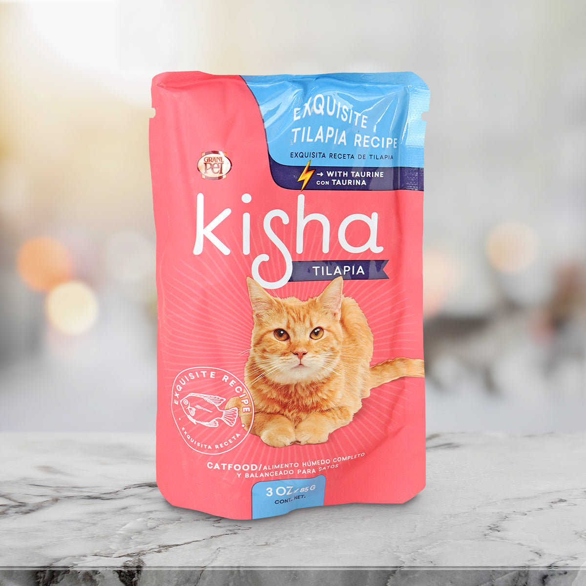 Kisha, Alimento Húmedo para Gatos Tilapia 85 Gr.