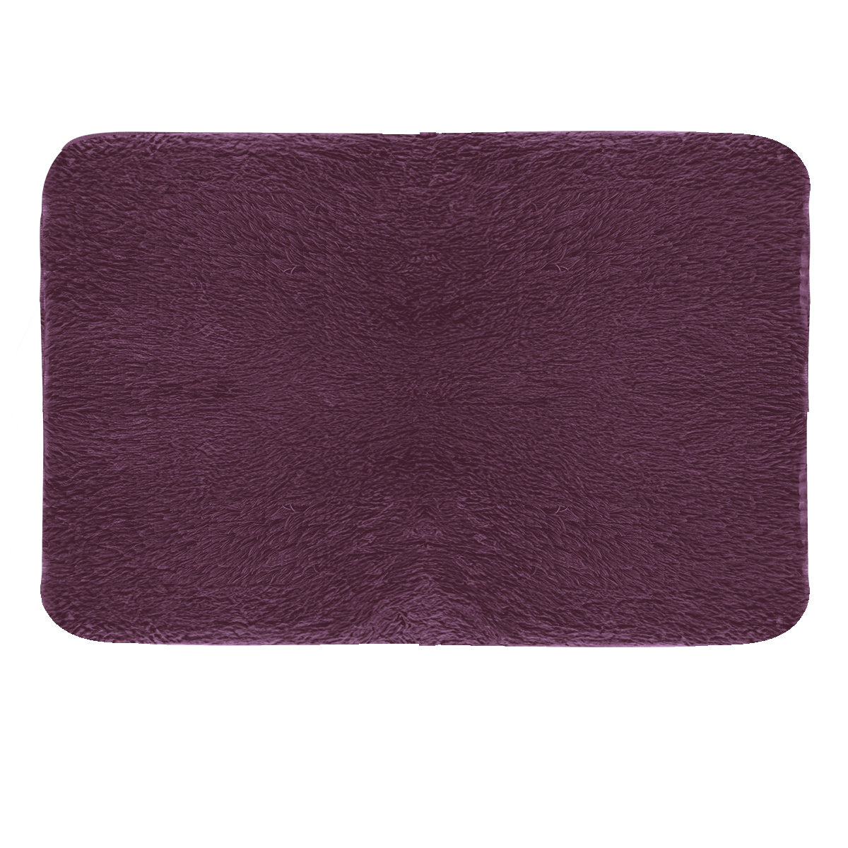 Tapete Rectangular de Peluche, Color Morado, 40x60 cm