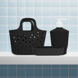 Kit de 3 Accesorios color Negro para Baño