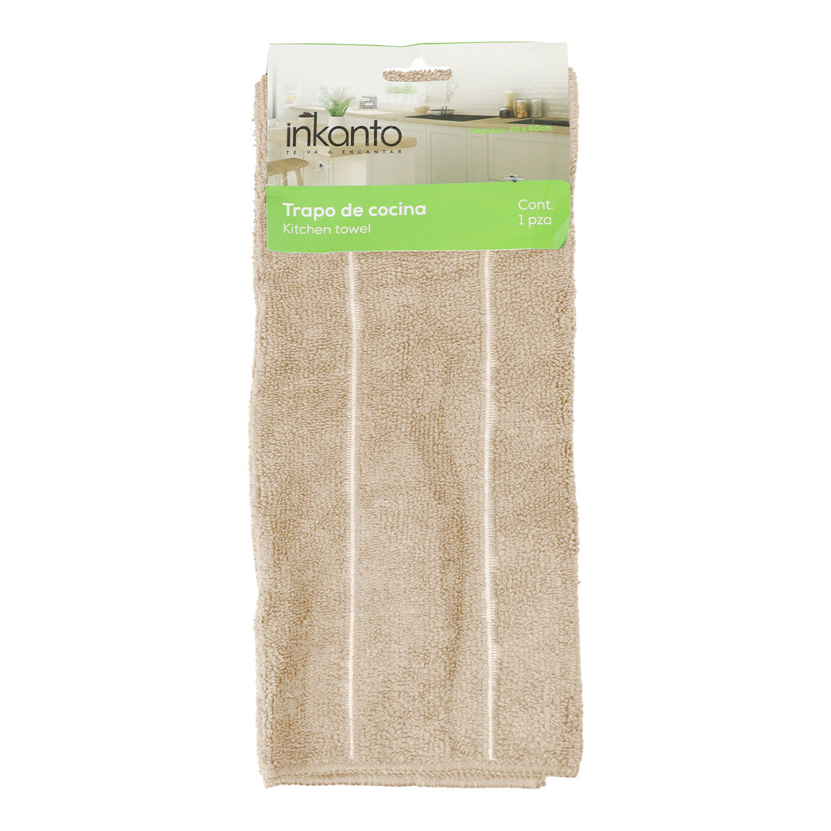 Trapo color Beige para Cocina, 40x60cm