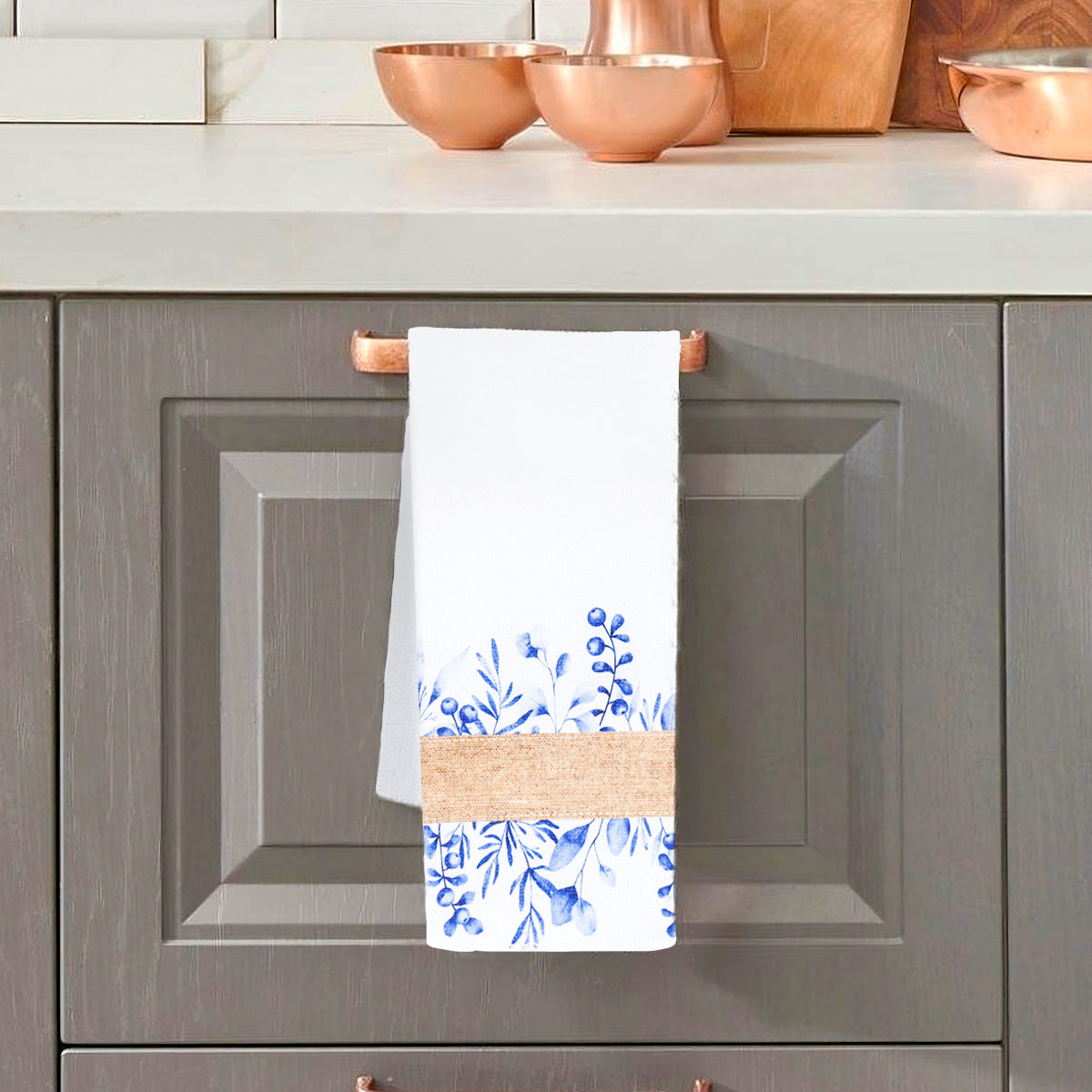 Trapo con Diseño Floral para Cocina, 40x65cm