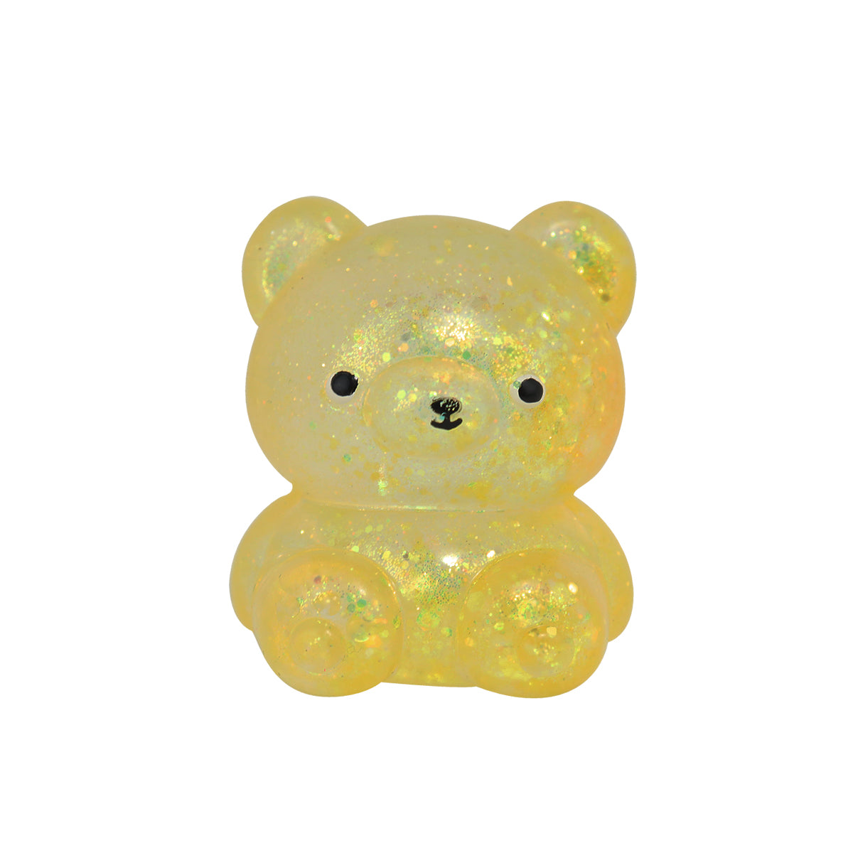 Oso de Slime con Glitter color Amarillo