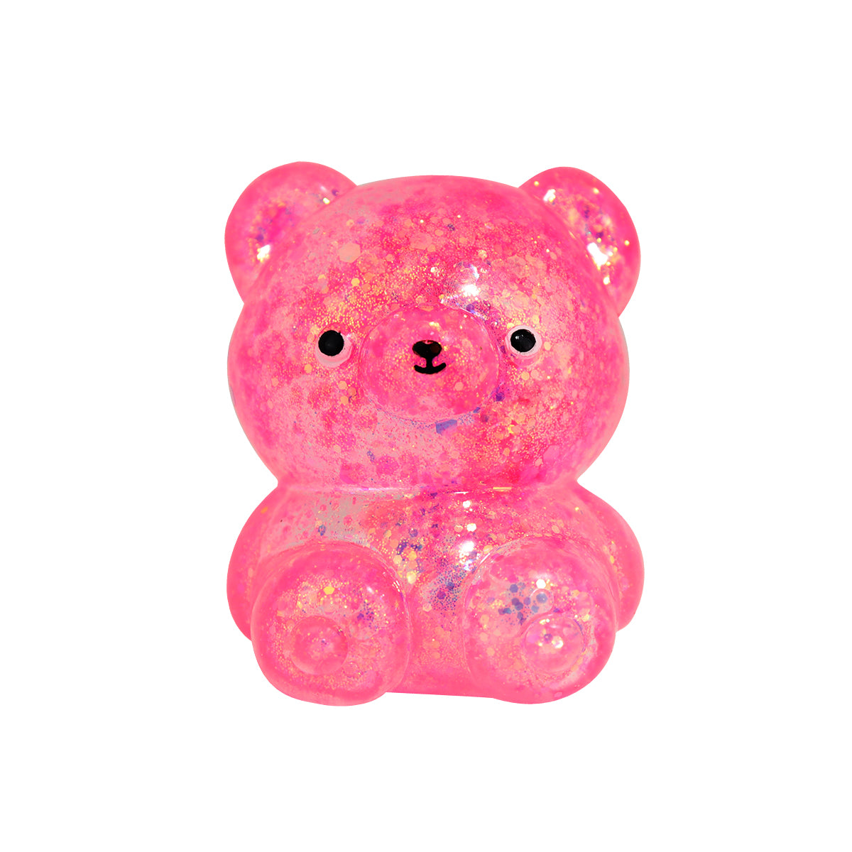 Oso de Slime con Glitter color Rosa