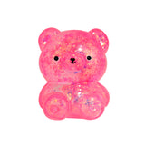 Oso de Slime con Glitter color Rosa