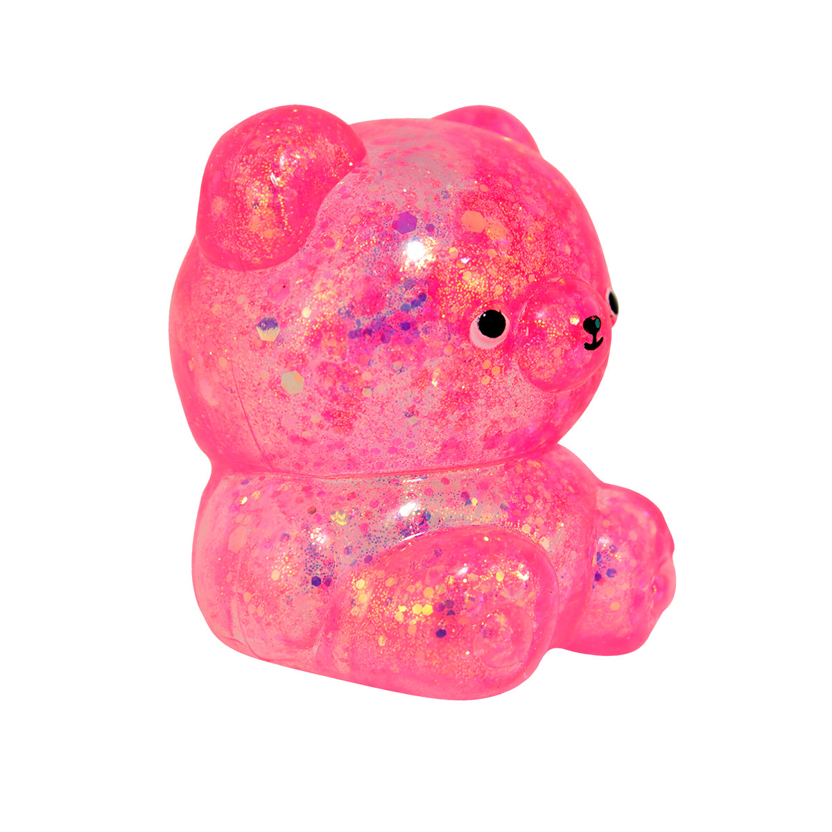 Oso de Slime con Glitter color Rosa