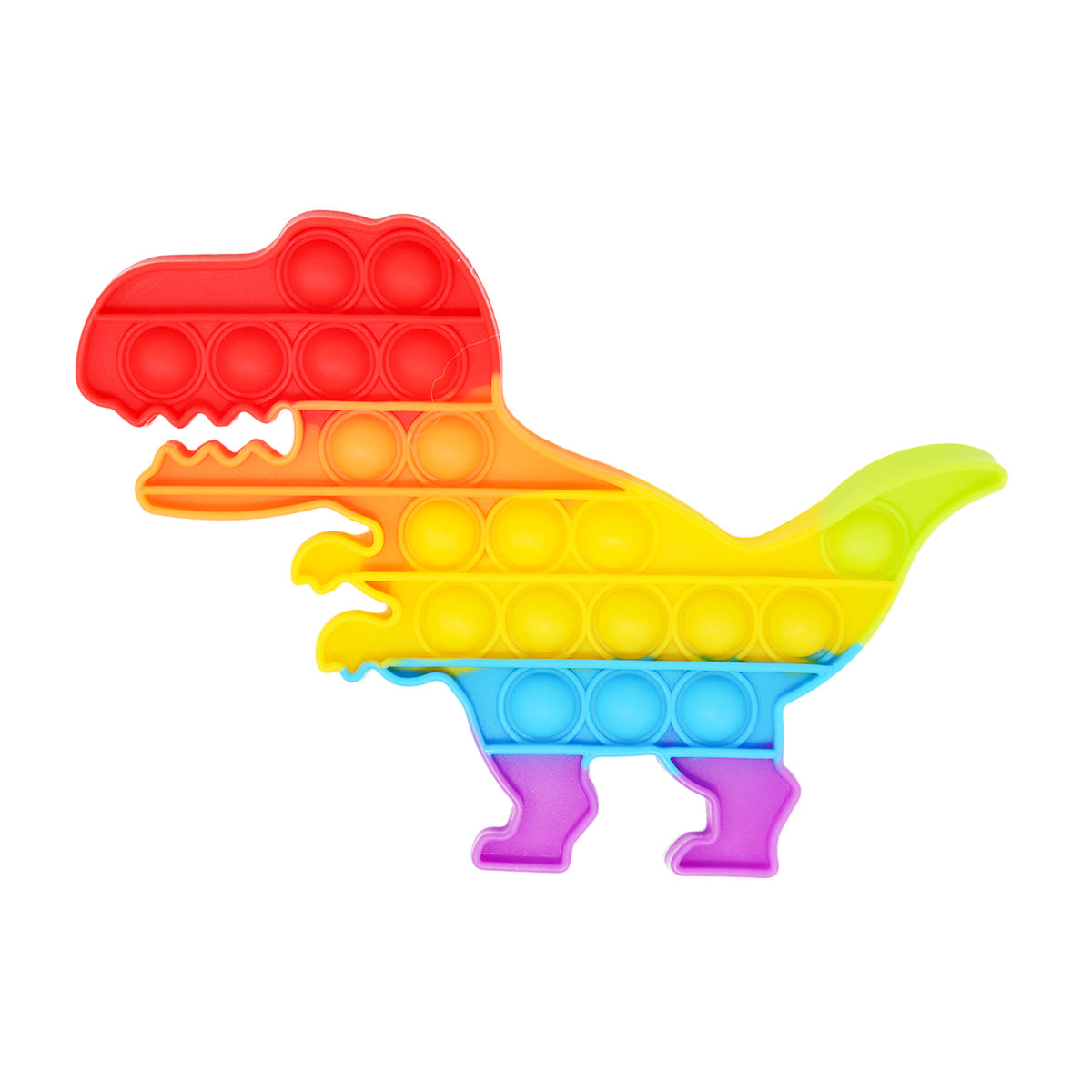 Juguete de Dinosaurio Pop It color Arcoíris para Aliviar el Estrés