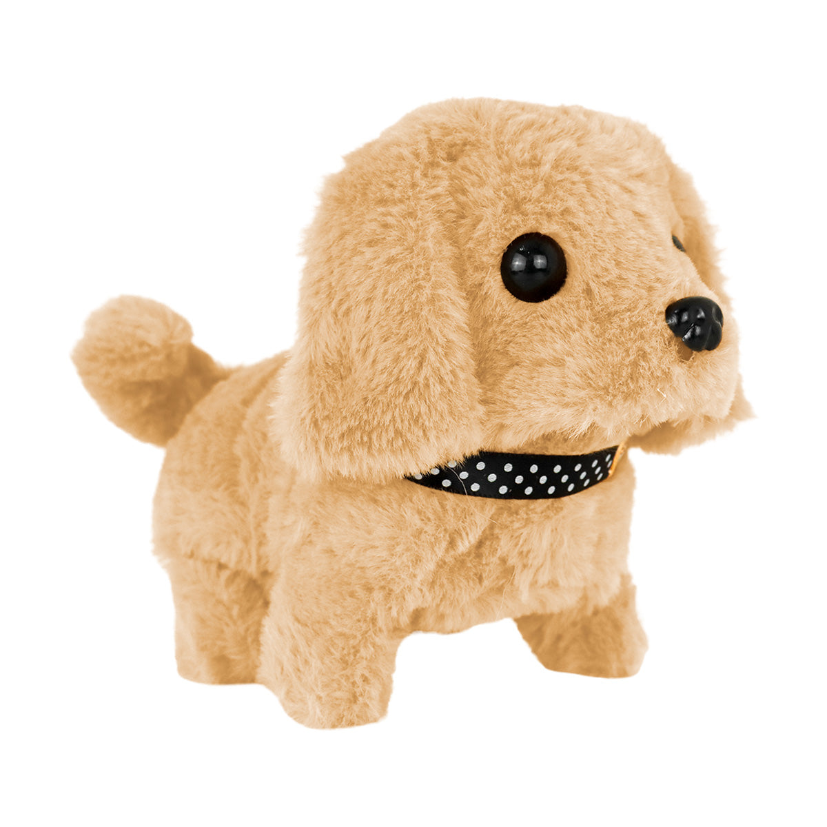 Perro de Juguete Eléctrico de Peluche color Beige