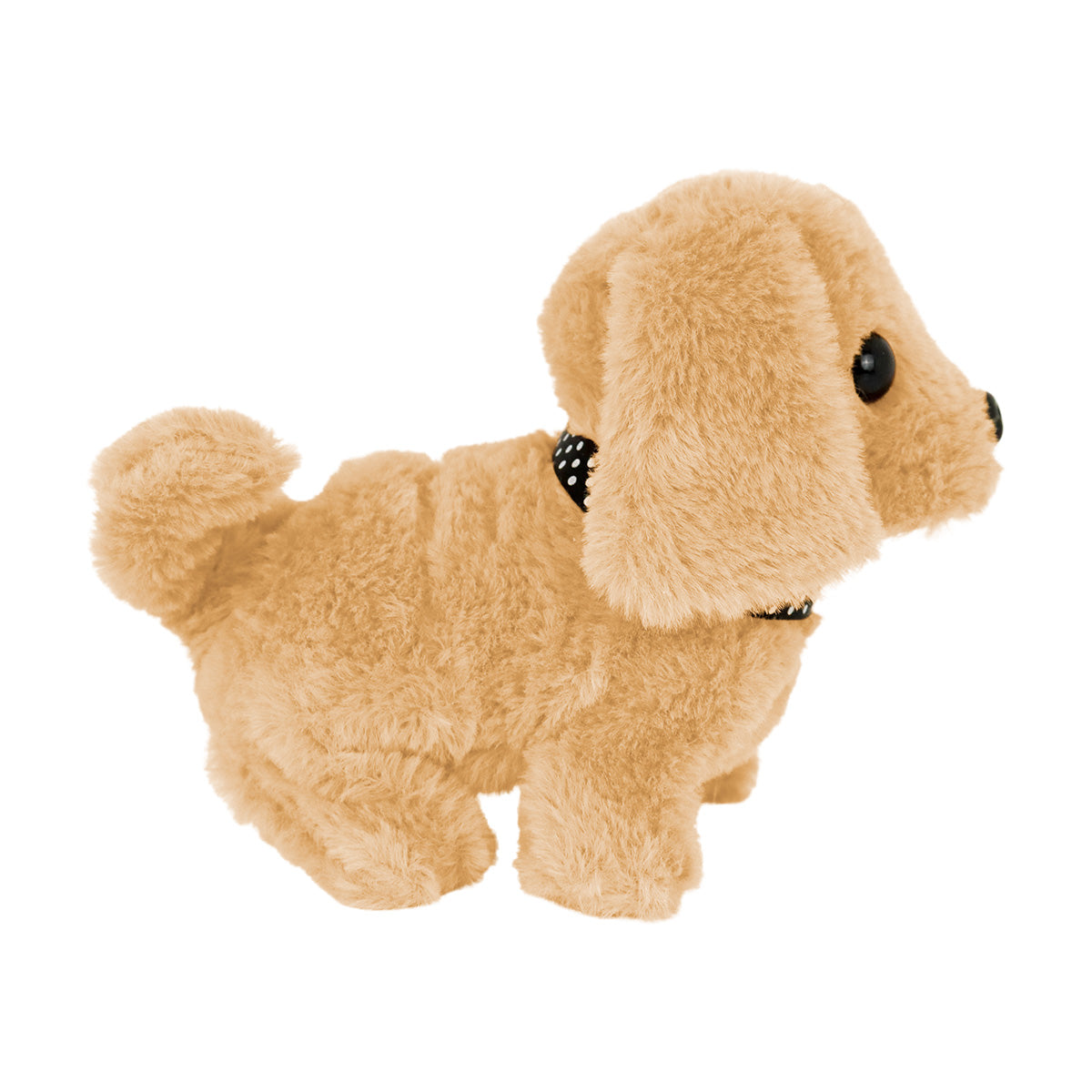 Perro de Juguete Eléctrico de Peluche color Beige