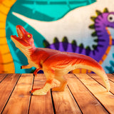 Animal de Plástico, Dinosaurio, Color Naranja