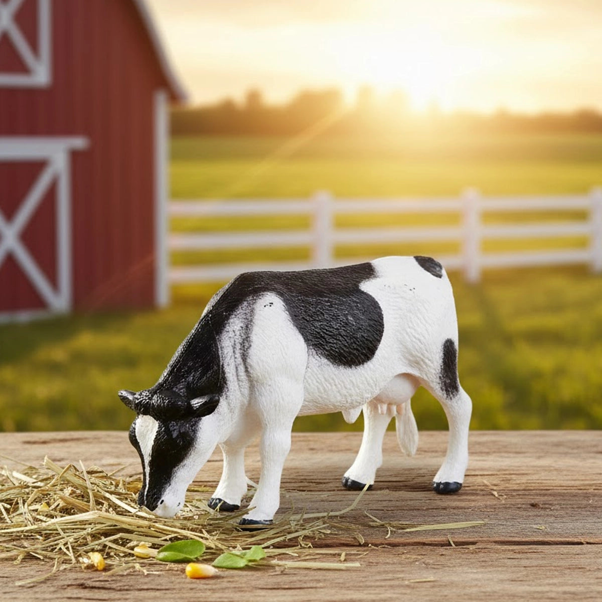 Animal de Plástico, Vaca Comiendo