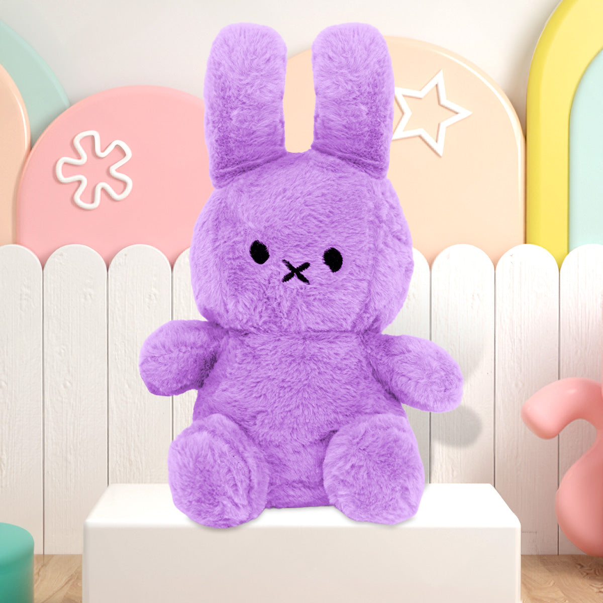 Conejo de Peluche, color Morado 25cm