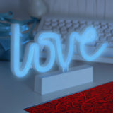 Letrero Love con Luz Led, color Azul