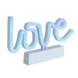 Letrero Love con Luz Led, color Azul