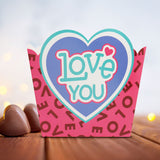 Caja para Regalo Armable "Love You", 2 pza.