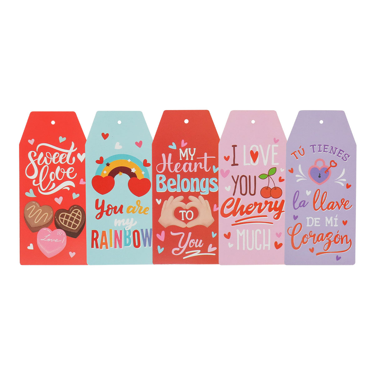 Tarjetas para Regalo de San Valentín, 5 pza