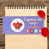 Cupones de "Te Quiero" para el Día de San Valentín, 10 pza.