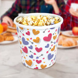 Palomero para San Valentín, con Diseño de Corazones color Blanco